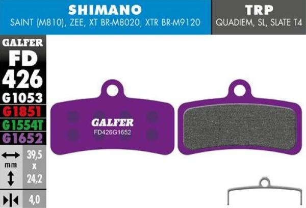 Galfer Violette Scheibenbremsbeläge
