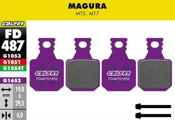 Galfer Violette Scheibenbremsbeläge