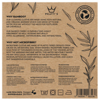 Peaty's Bamboo Bicycle Cleaning Cloths, 3 Stück