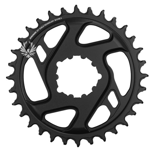 SRAM Chainring Eagle CF X-Sync2 DM 3mm Offset Boost, black, 32T