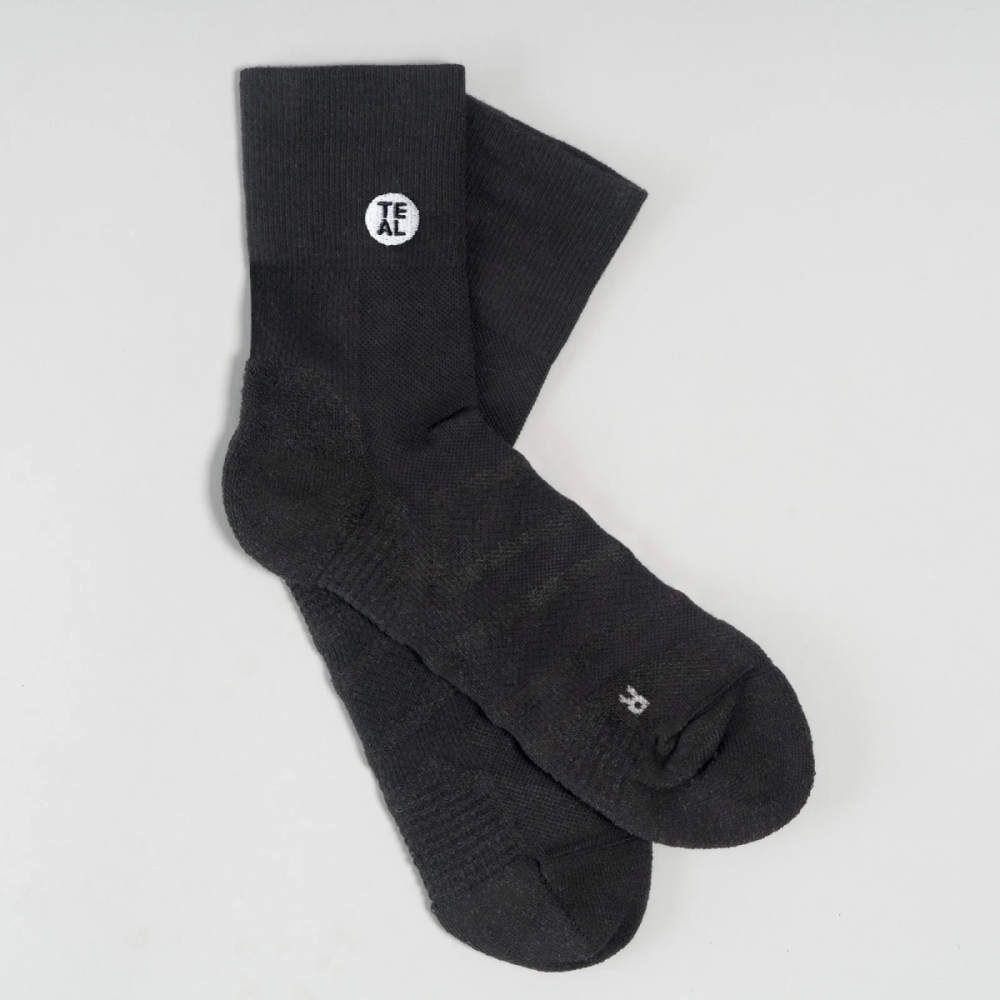 Teal Project Performance Sock Mid Black/Black Gr. S