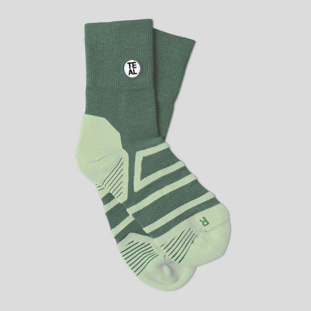 Teal Project Performance Sock Mid Olive/Lint Gr. M