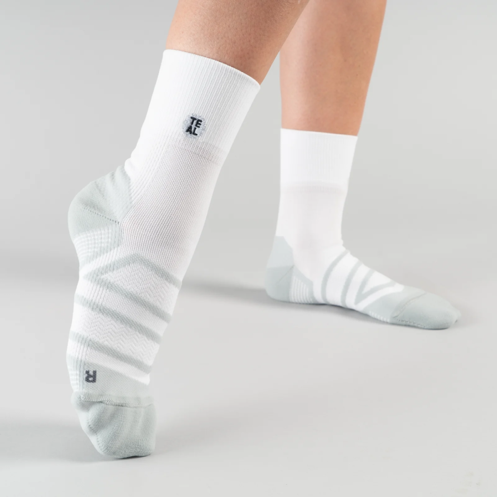 Teal Project Performance Sock Mid White/Pebble Gr. S